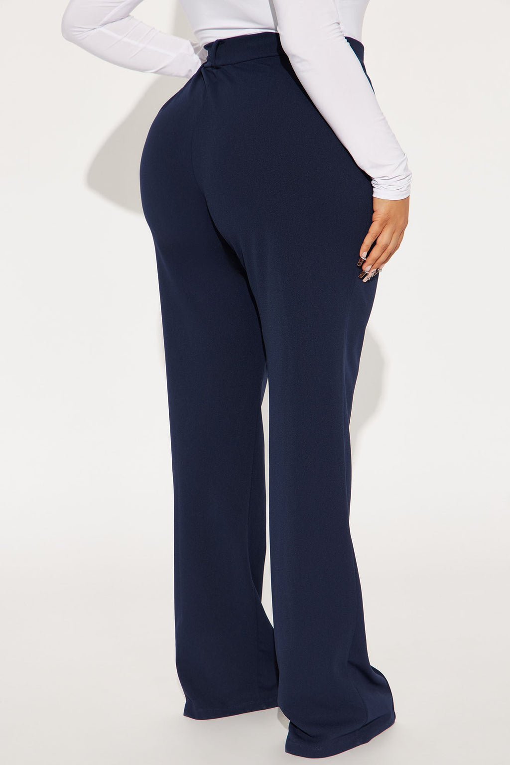 Tall Heidi Wide Leg Trouser Pant - Navy