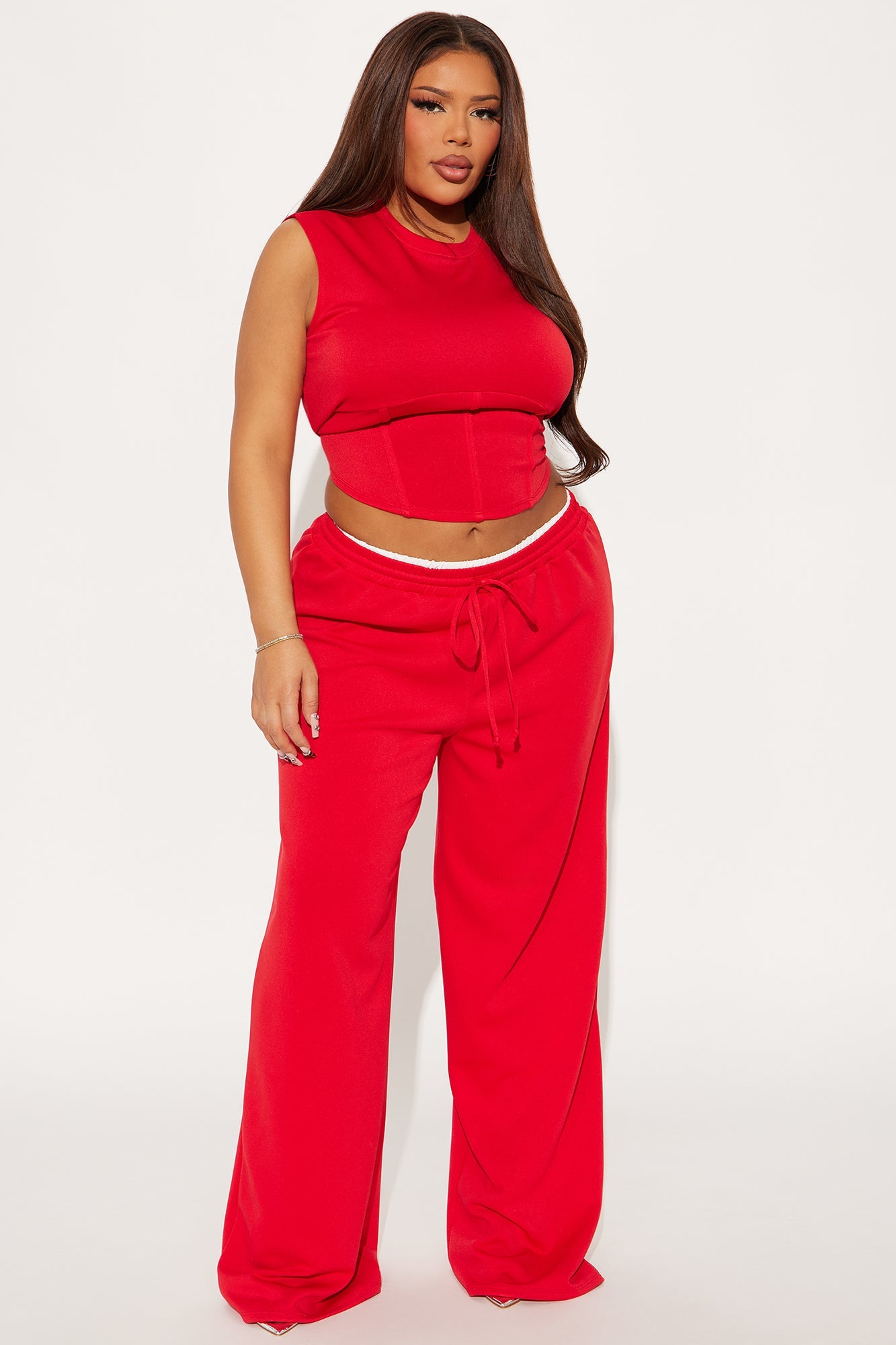 Comfy Escape Pant Set - Red