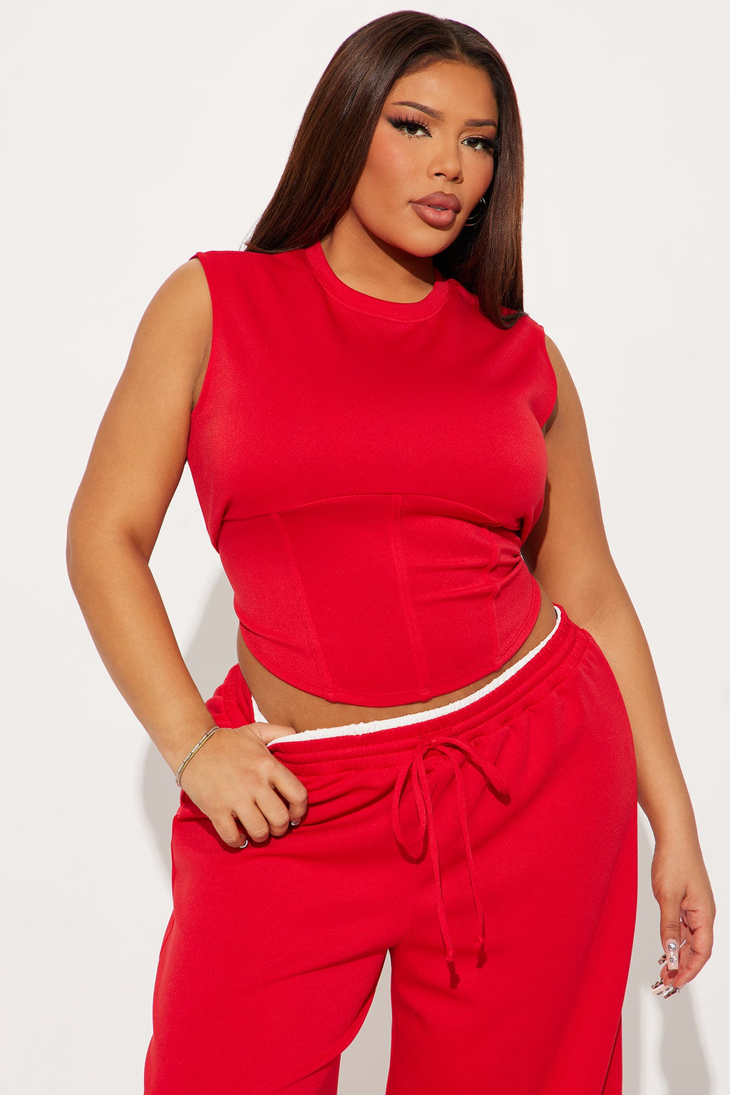 Comfy Escape Pant Set - Red