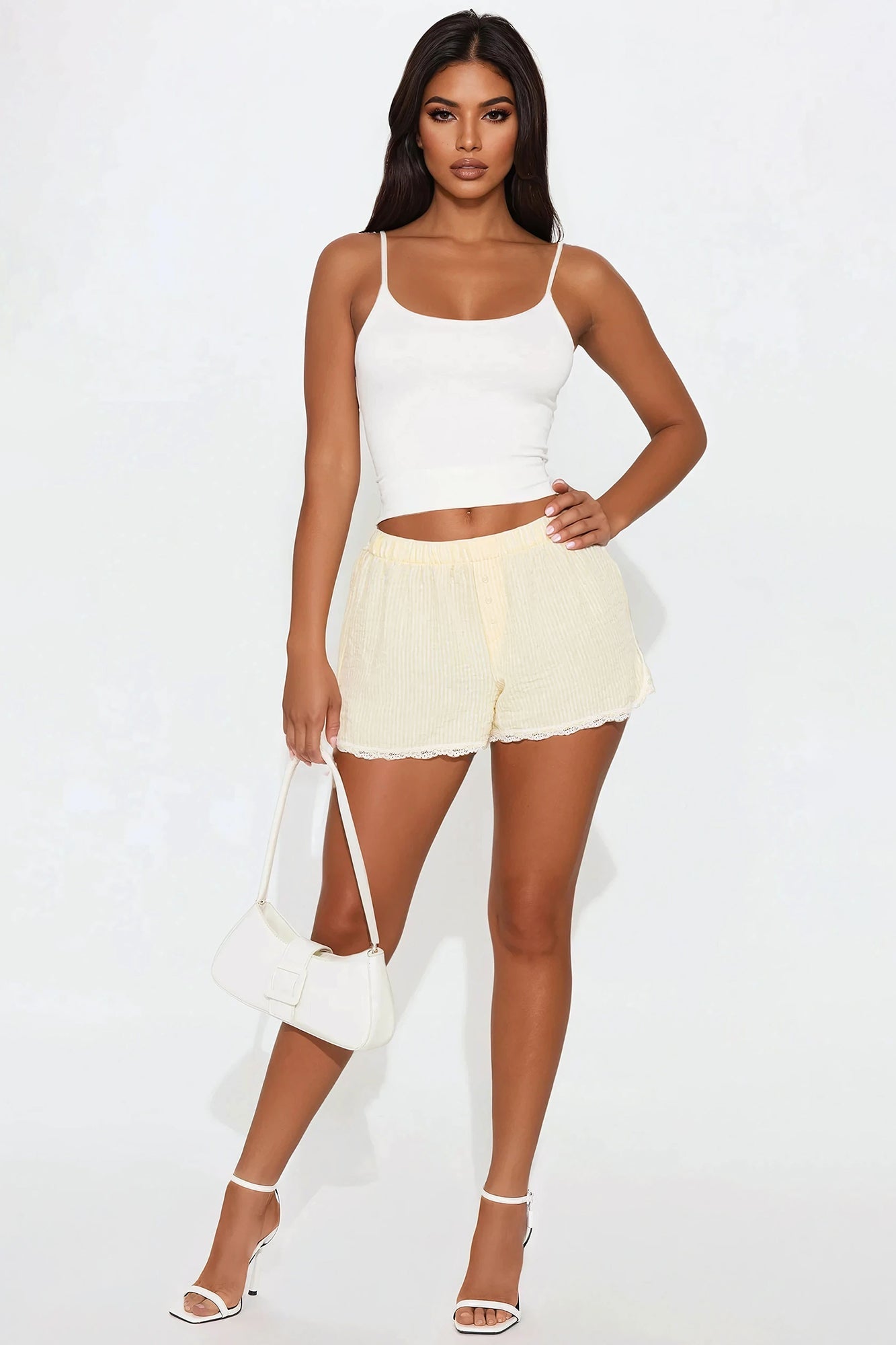 Belmont Pinstripe Boxer Short - Yellow