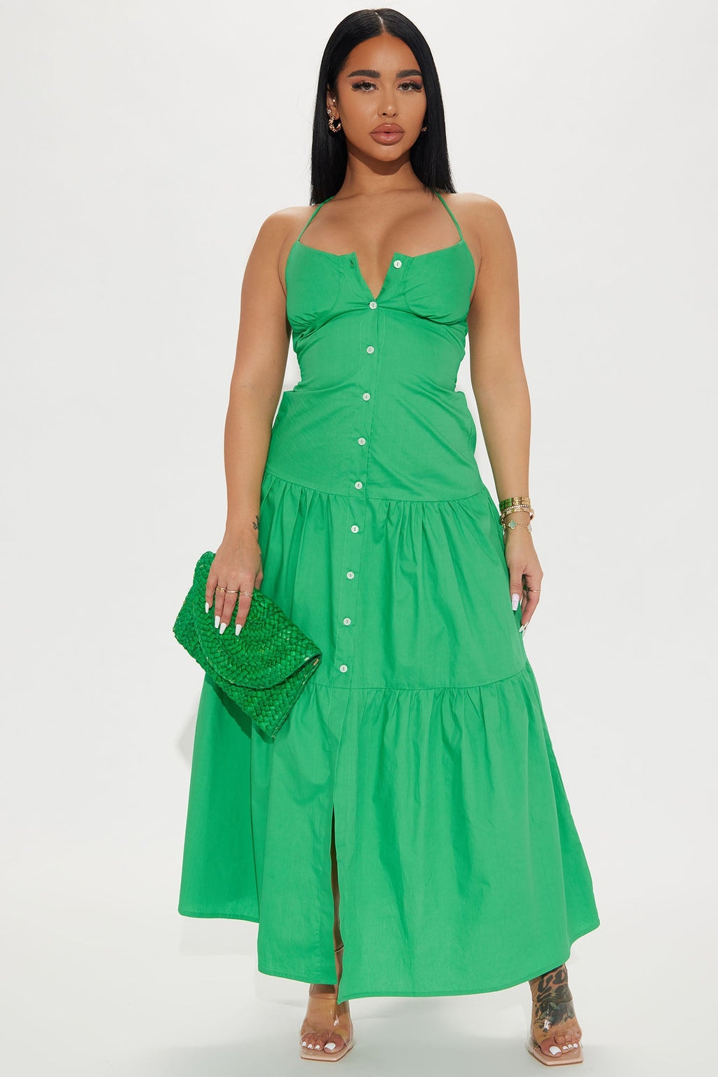 Kira Maxi Dress - Green
