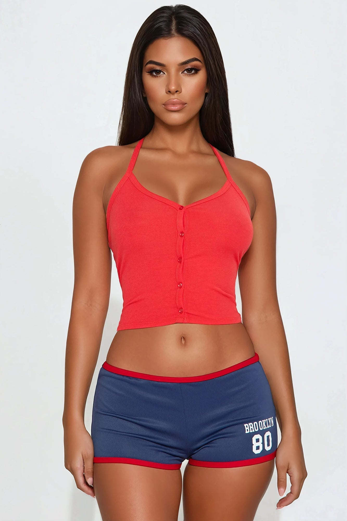 Hannah Halter Top - Red