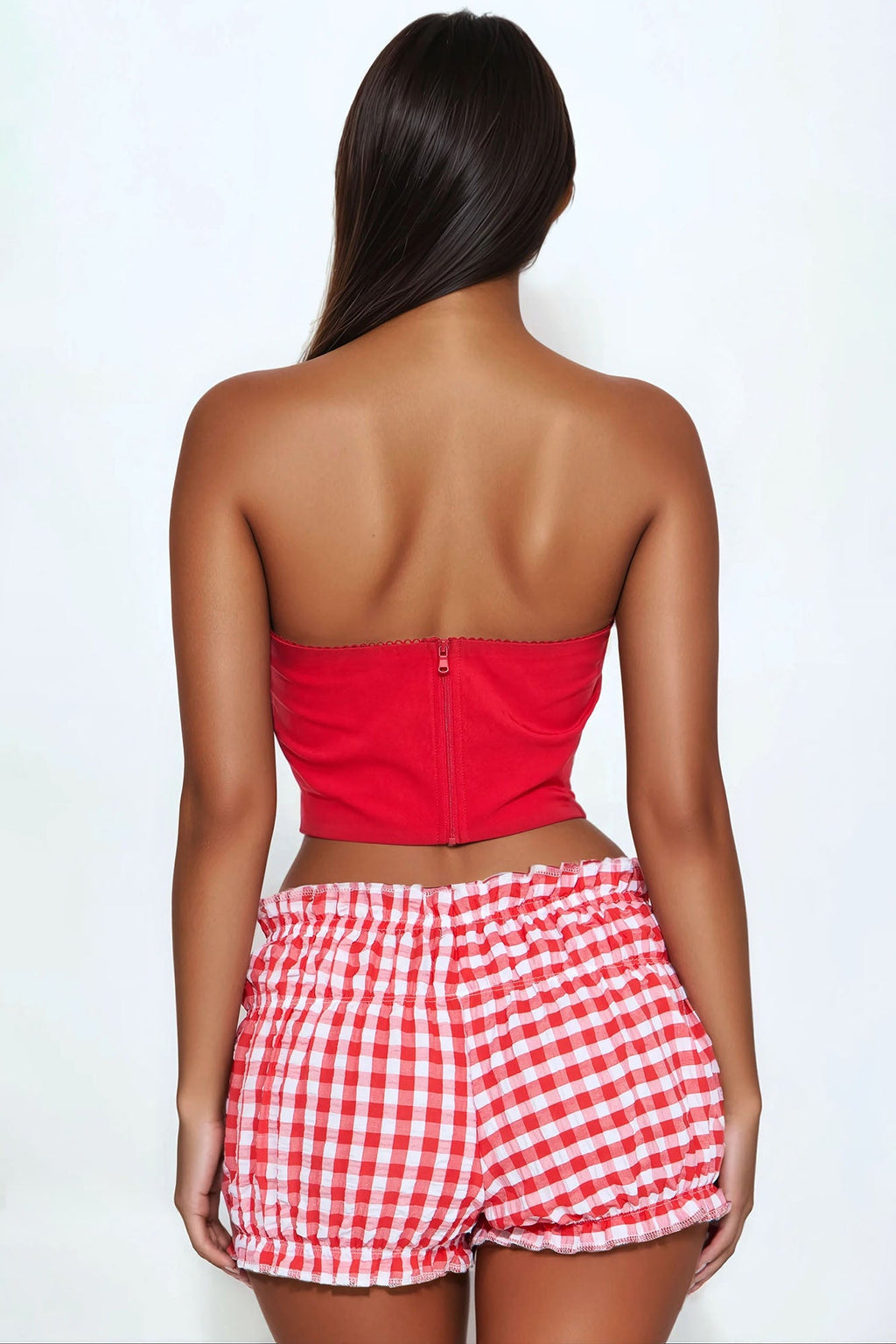 Modern Muse Corset Top - Red