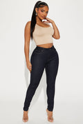 Aria Sculpting Skinny Jeans - Dark Wash