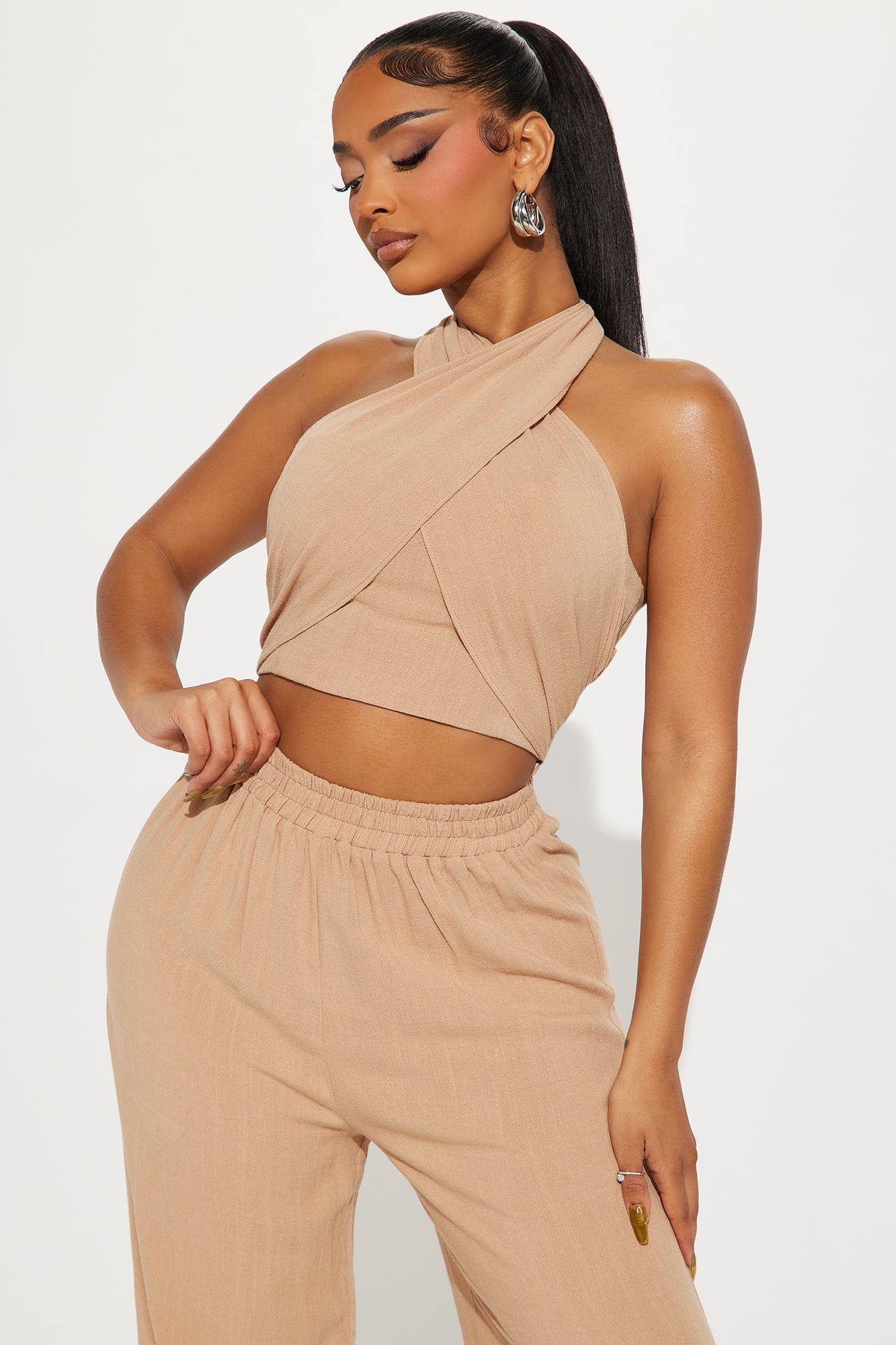 Georgia Pant Set - Khaki