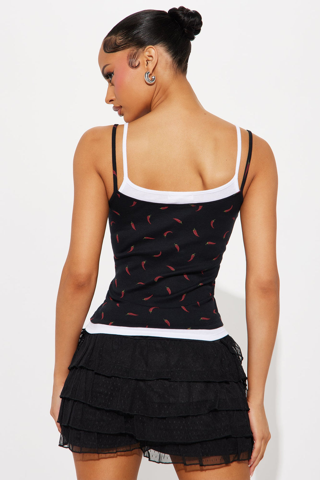 Sophia Layered Cami - Black/combo