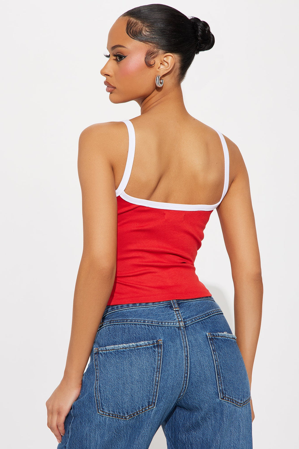 Hollywood Dreaming Cropped Cami - Red