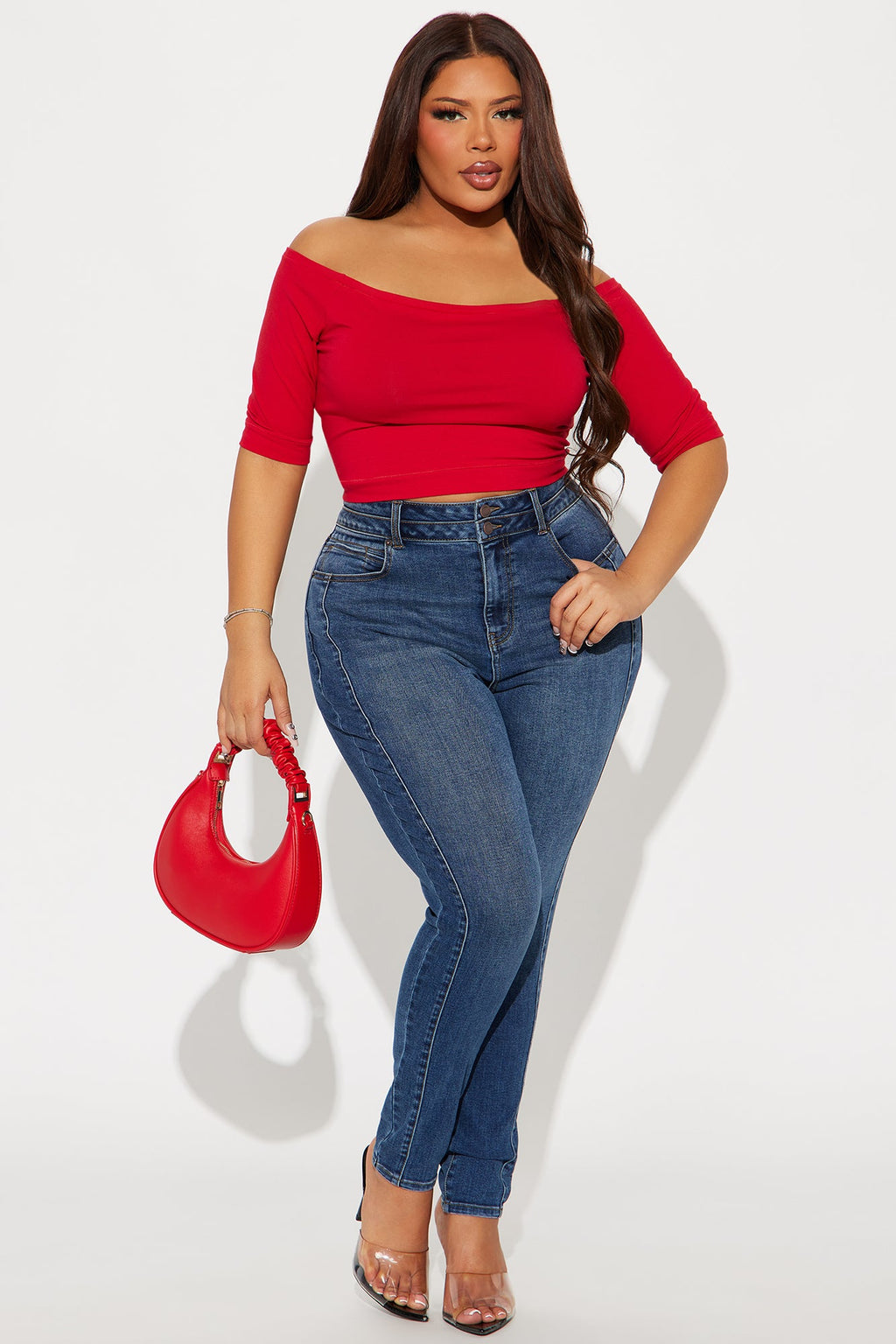 Adenna Stretch Skinny Jeans - Dark Wash