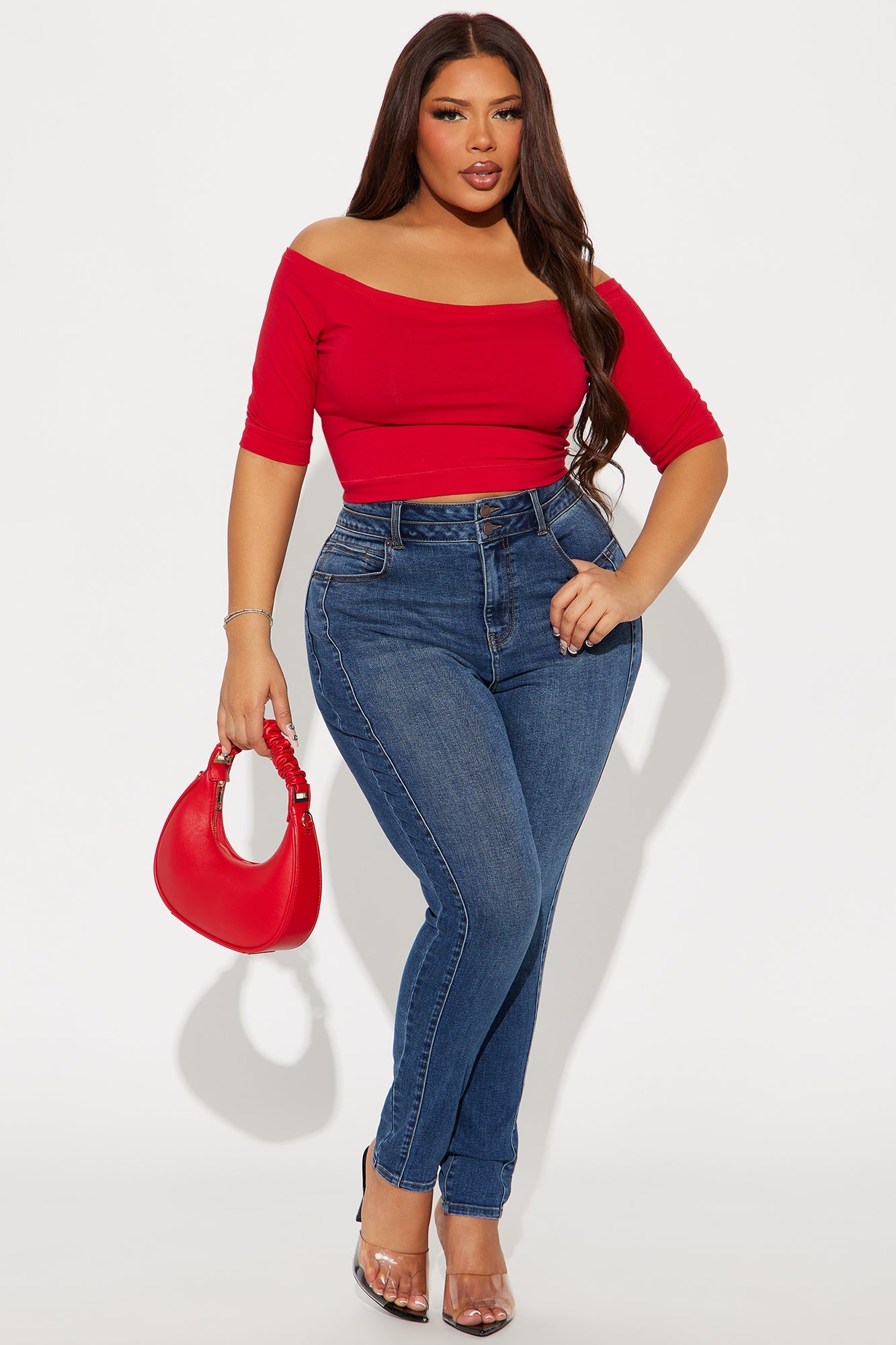 Adenna Stretch Skinny Jeans - Dark Wash