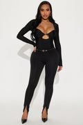 What Do You Know Belted Legging - Black