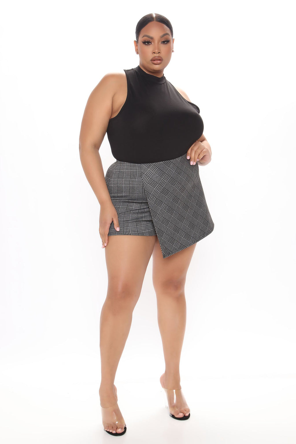 Mel Sleeveless Mock Neck Bodysuit - Black