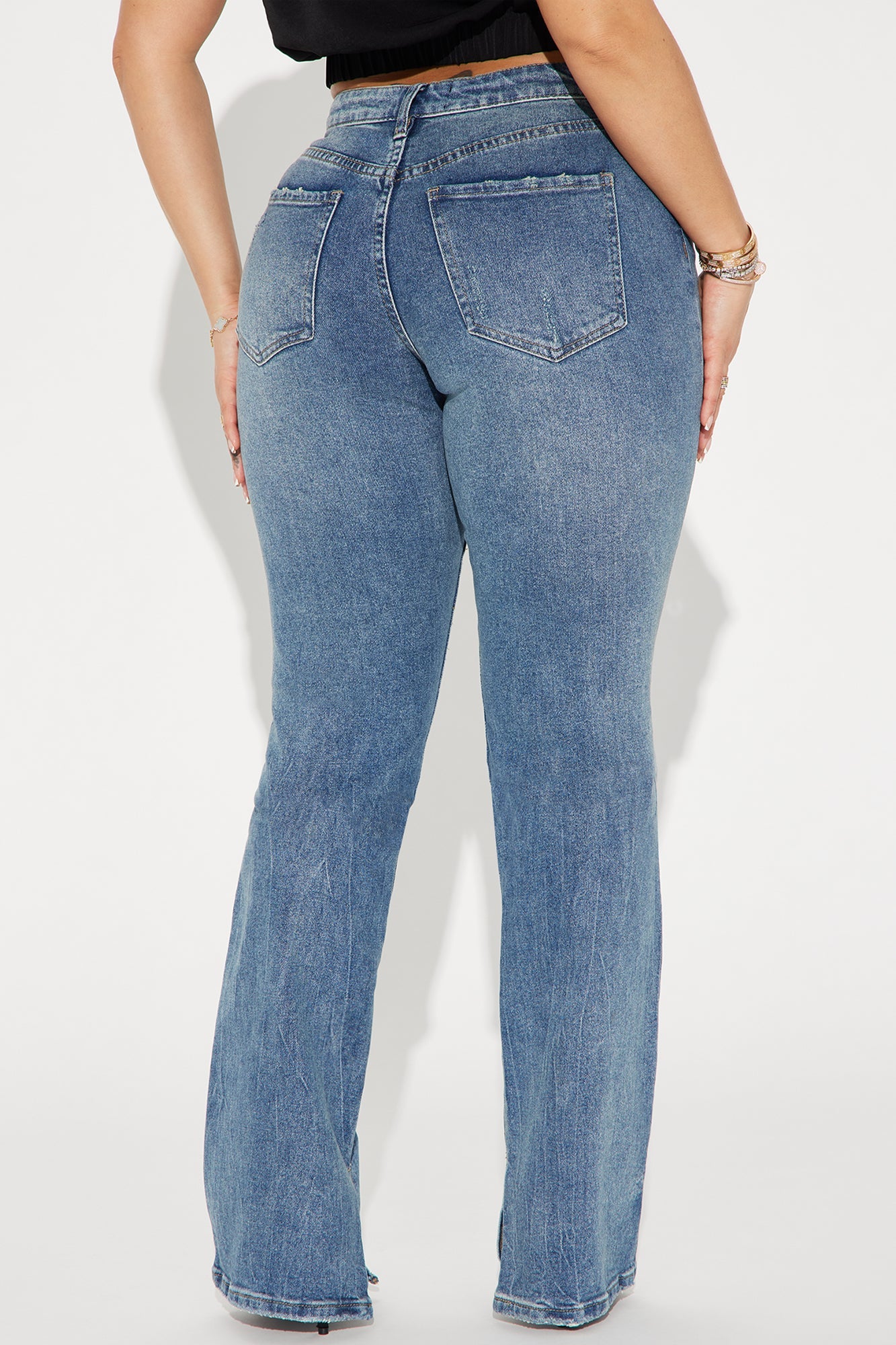 Baddest One Around Bootcut Jeans - Medium Wash