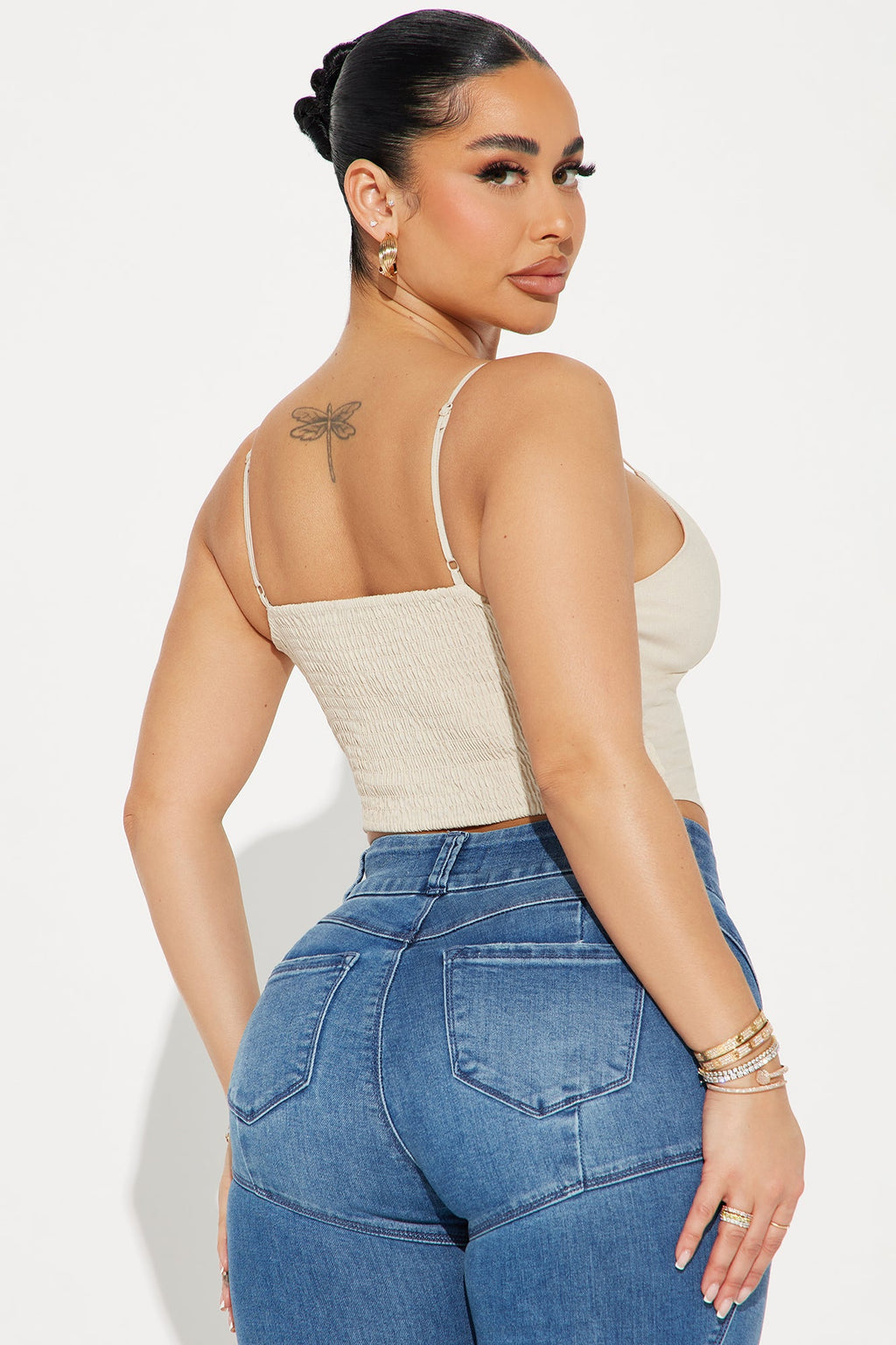 My Way Linen Top - Khaki