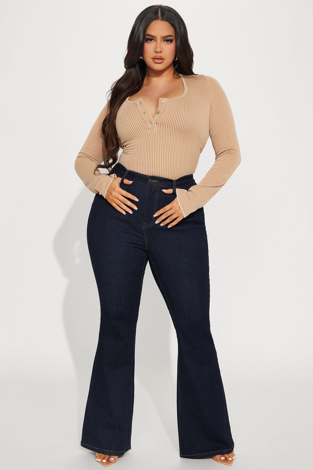 Milana Sculpting Stretch Flare Jeans - Dark Wash