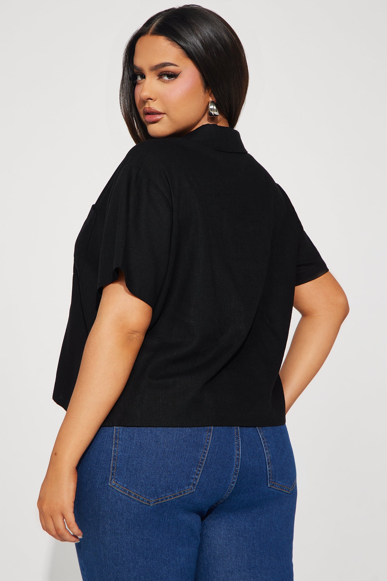 Just Another Day Linen Shirt - Black