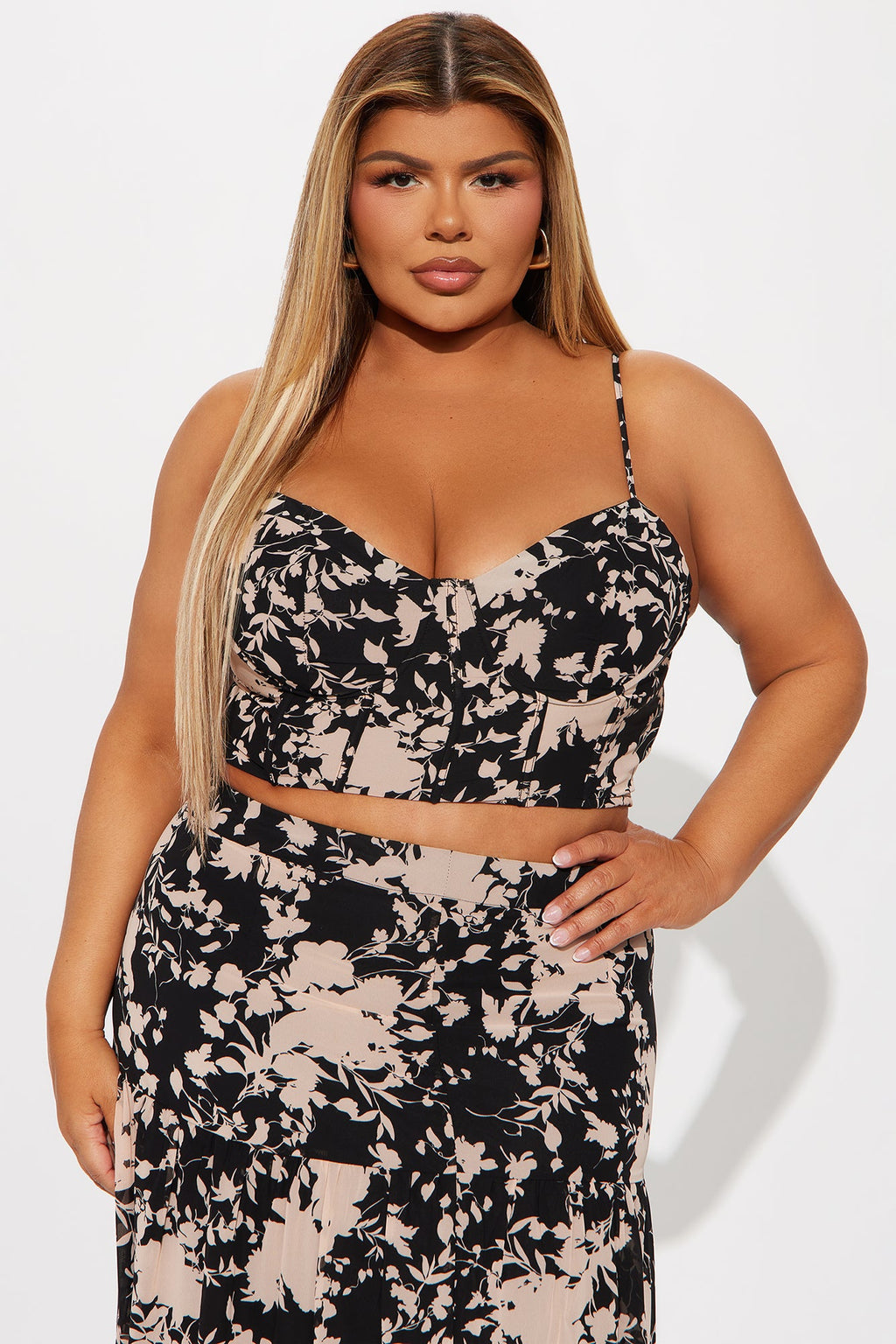 Living The Good Life Skirt Set - Black/combo