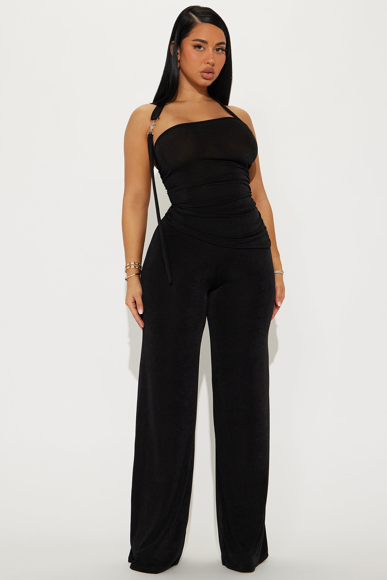 Modern Style Pant Set - Black