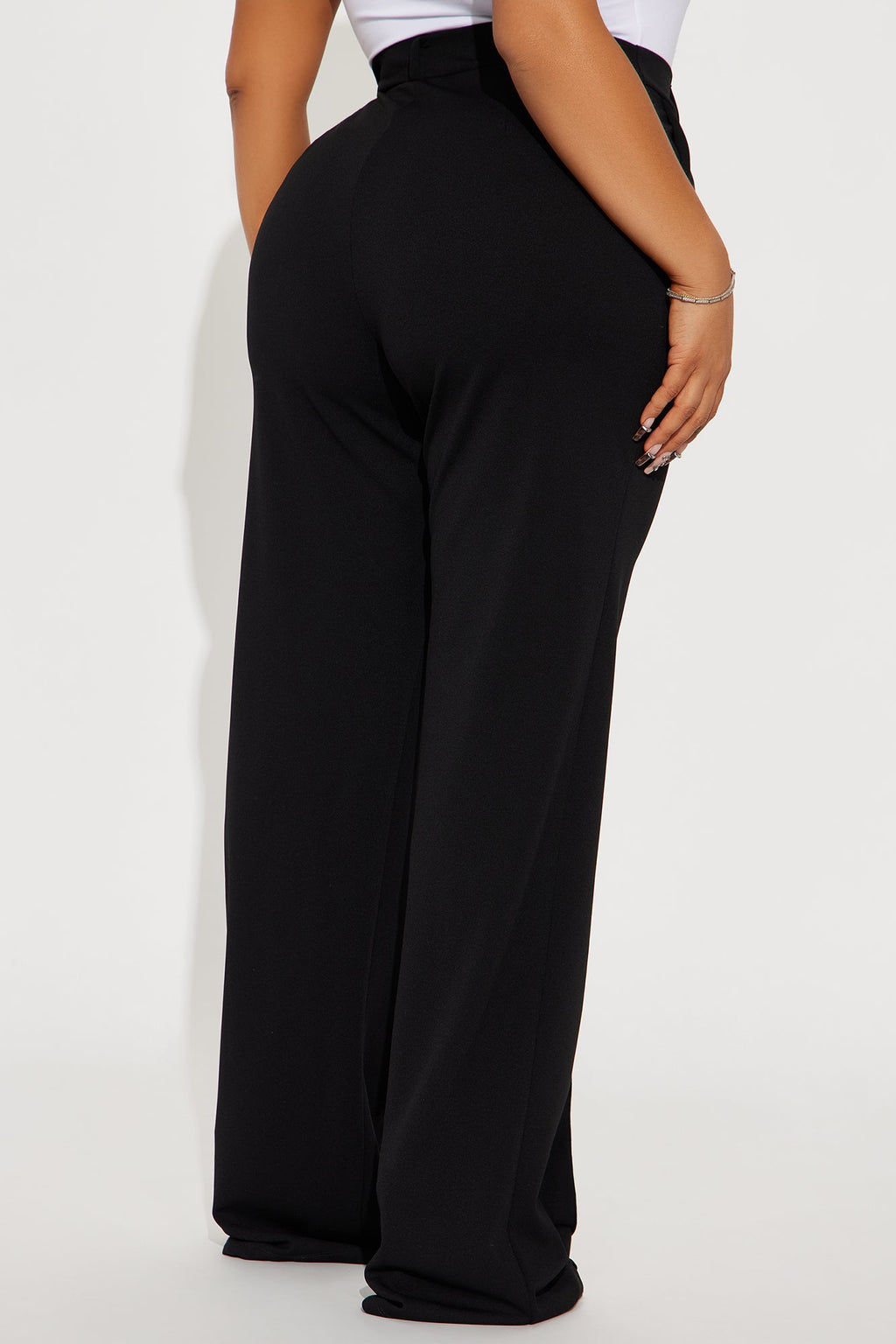 Tall Heidi Wide Leg Trouser Pant - Black