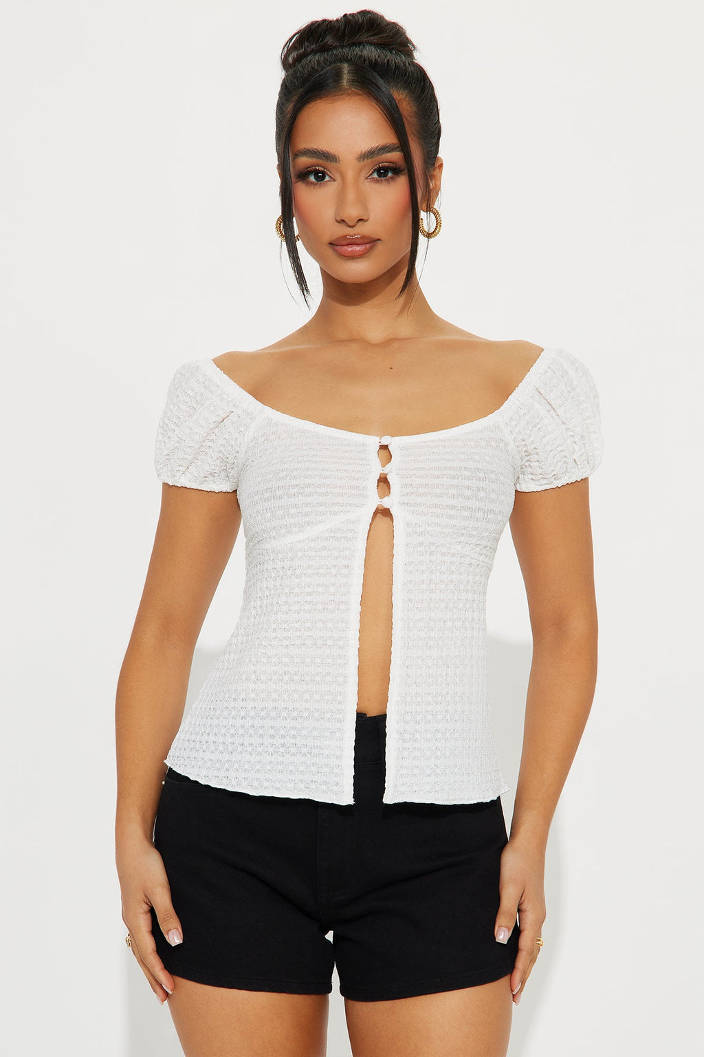 Bella Flyaway Top - White