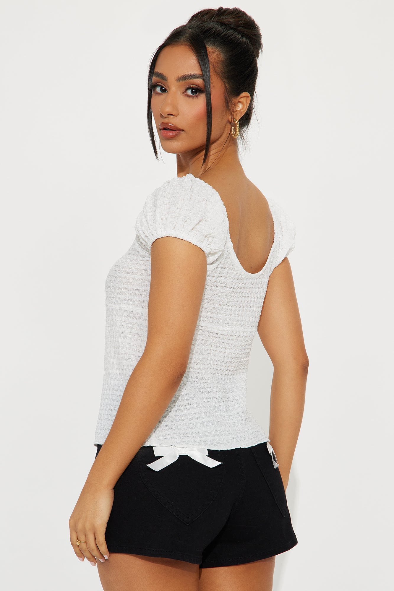 Bella Flyaway Top - White