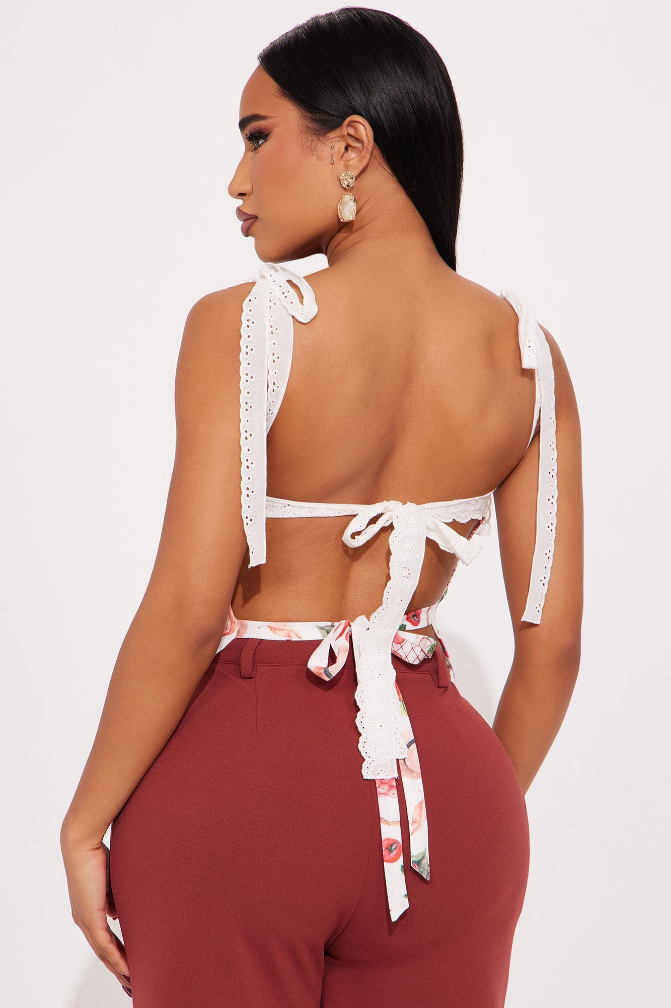 Garden Taste Corset Top - White/combo