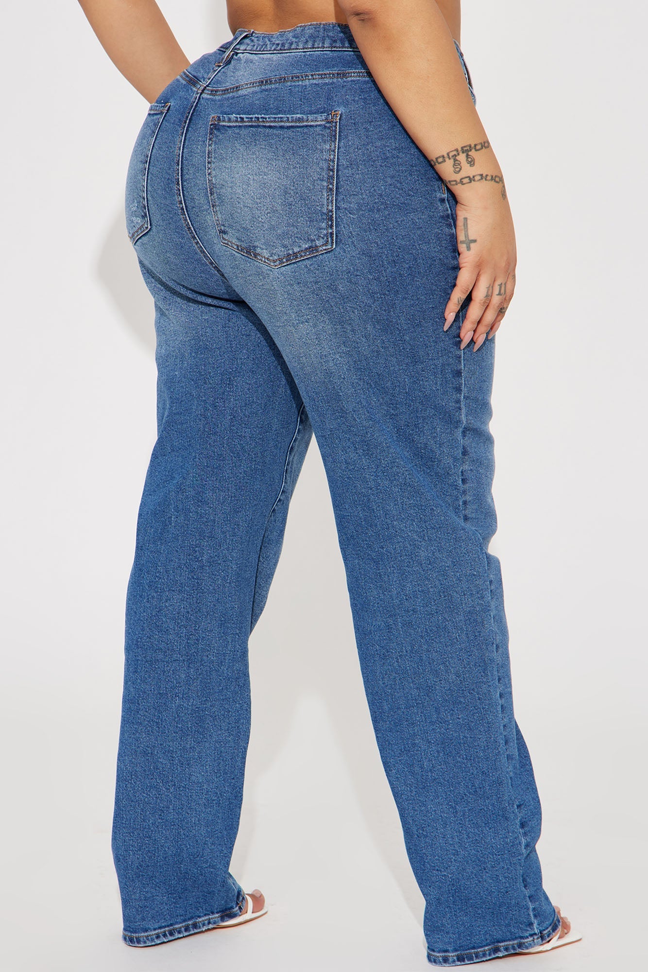 Can't Deny It Non Stretch Straight Leg Jean - Medium Wash