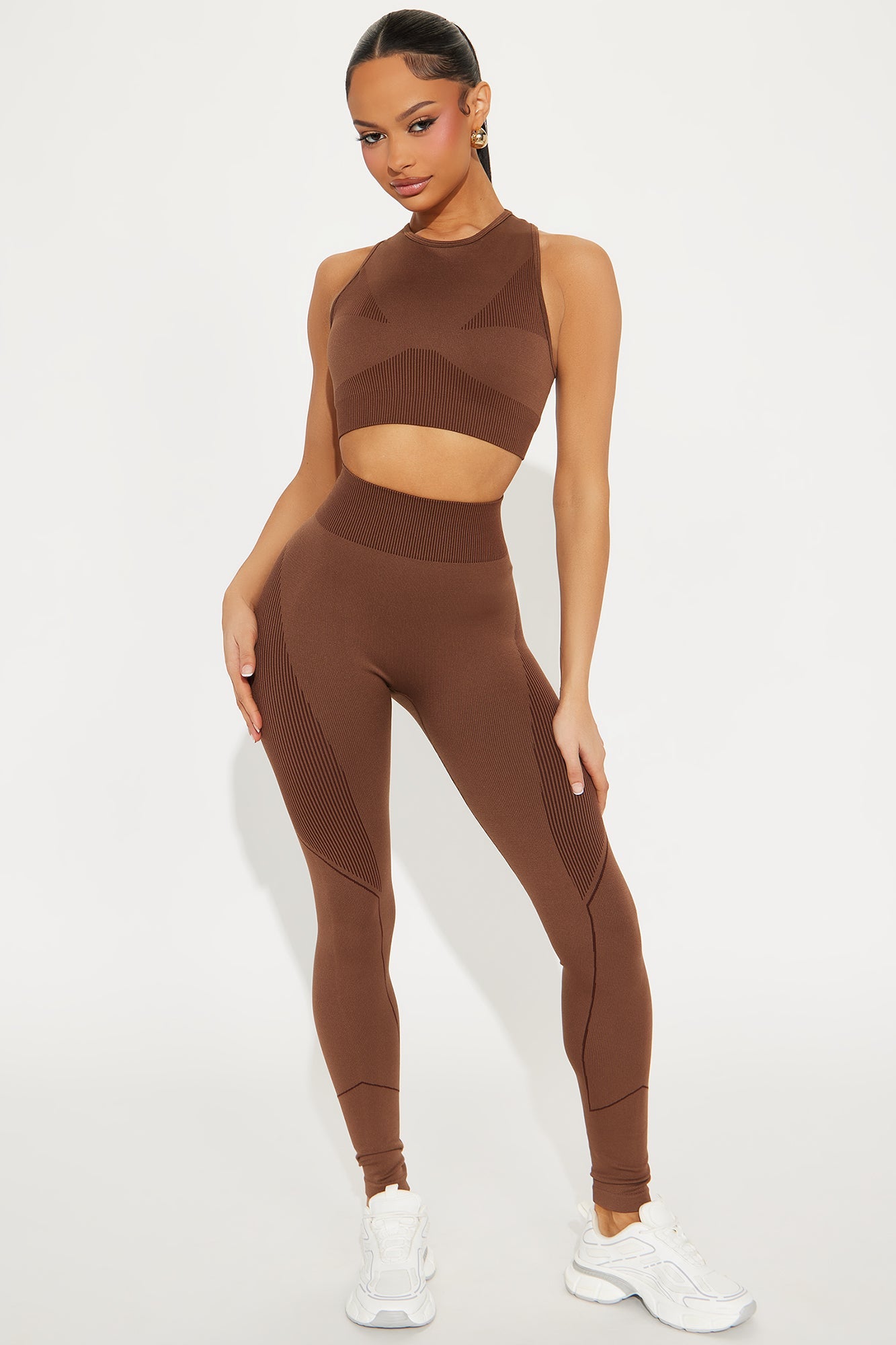 Your Next Move Seamless Sports Bra - Mocha