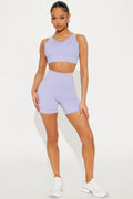Core Cadence Active Biker Short - Lavender