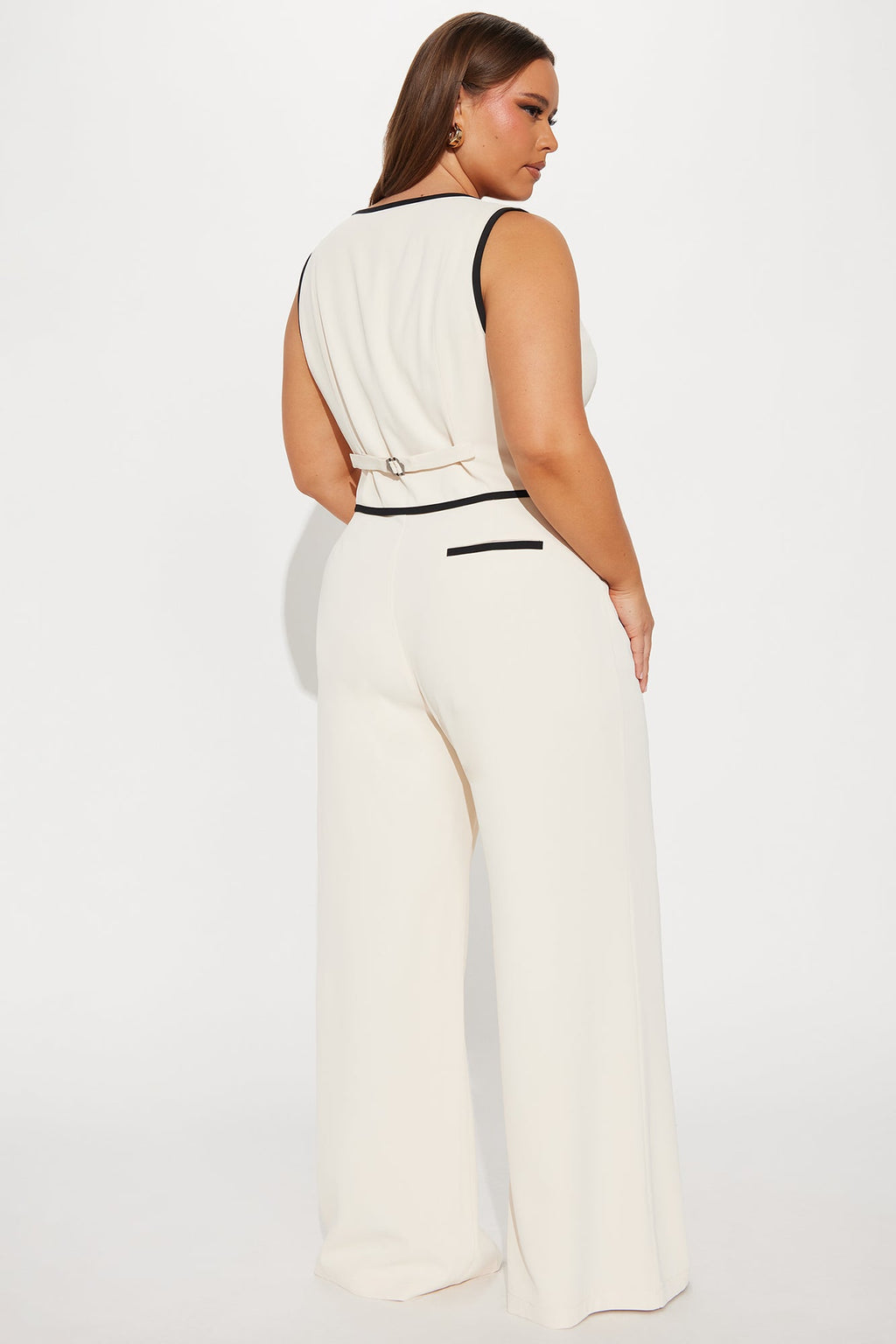 Quinn Vest Pant Set - Cream/combo