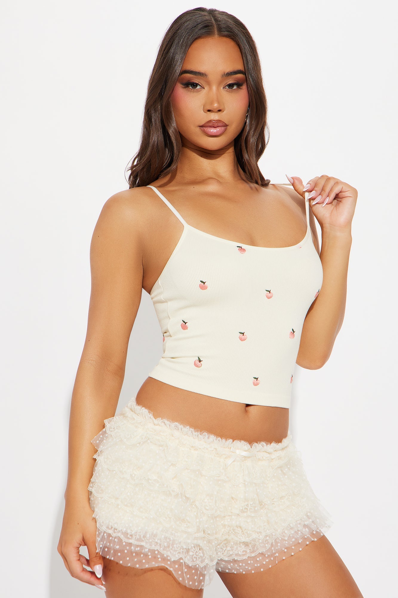 Fruitful Seamless Cami Top - White