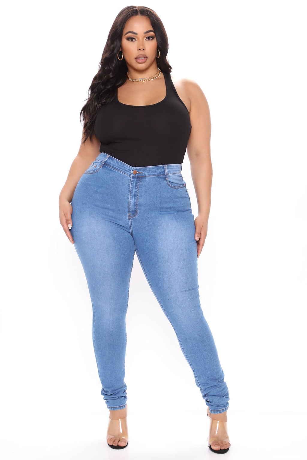 Essential Racer Back Tank Top - Black