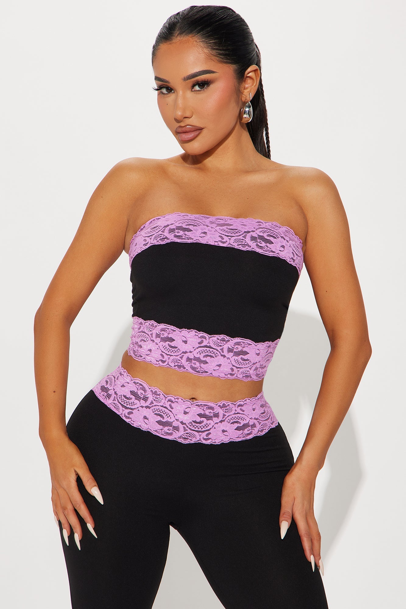 Sincerely Yours Flare Pant Set - Black