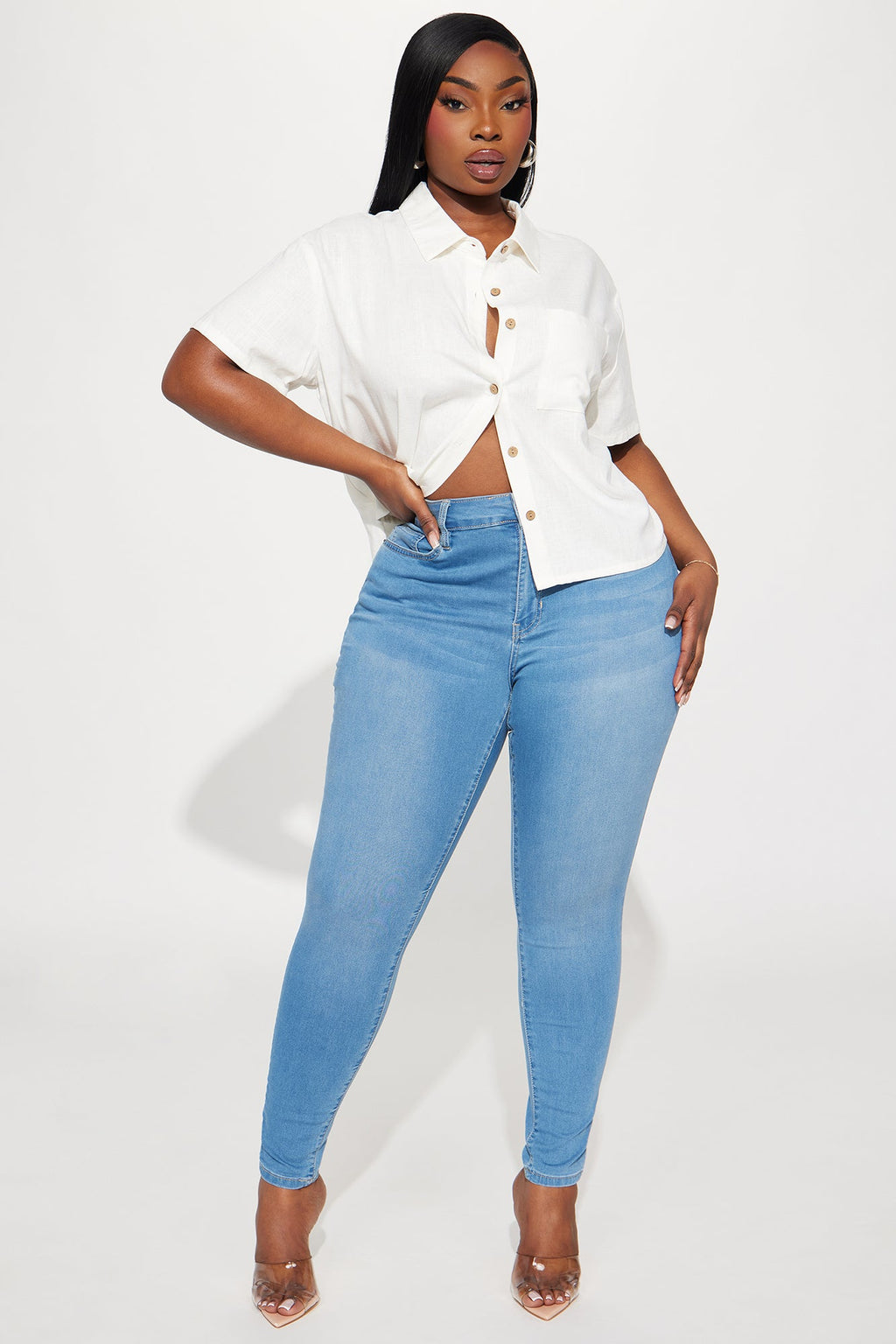 Just Another Day Linen Shirt - Off White