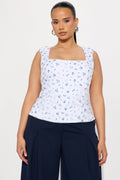 Too Cute For You Top - Blue/combo