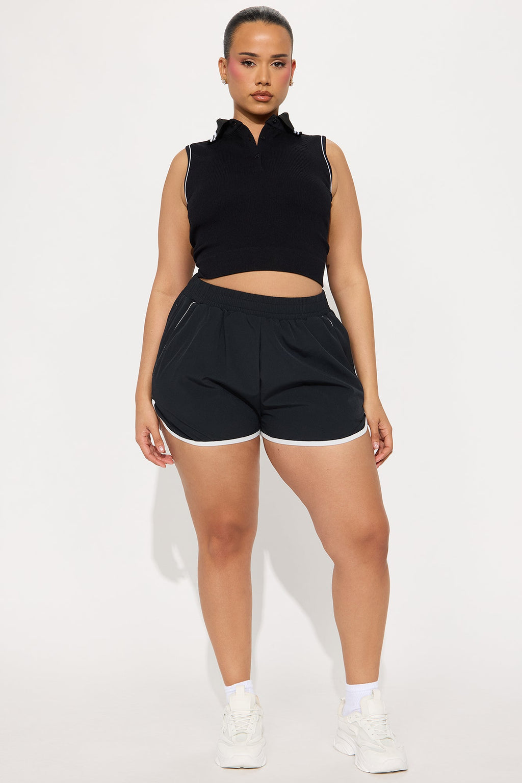 Clubhouse Charm Effortless Seamless Active Top - Black