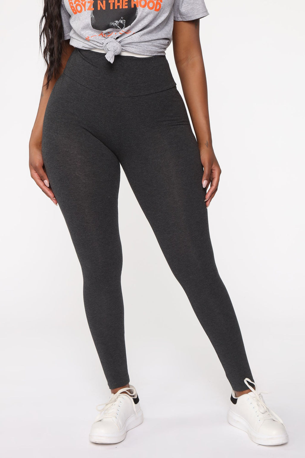 Running Around High Rise Legging - Charcoal