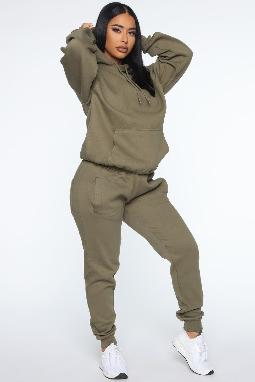 Stole Your Boyfriend's Oversized Hoodie - Olive