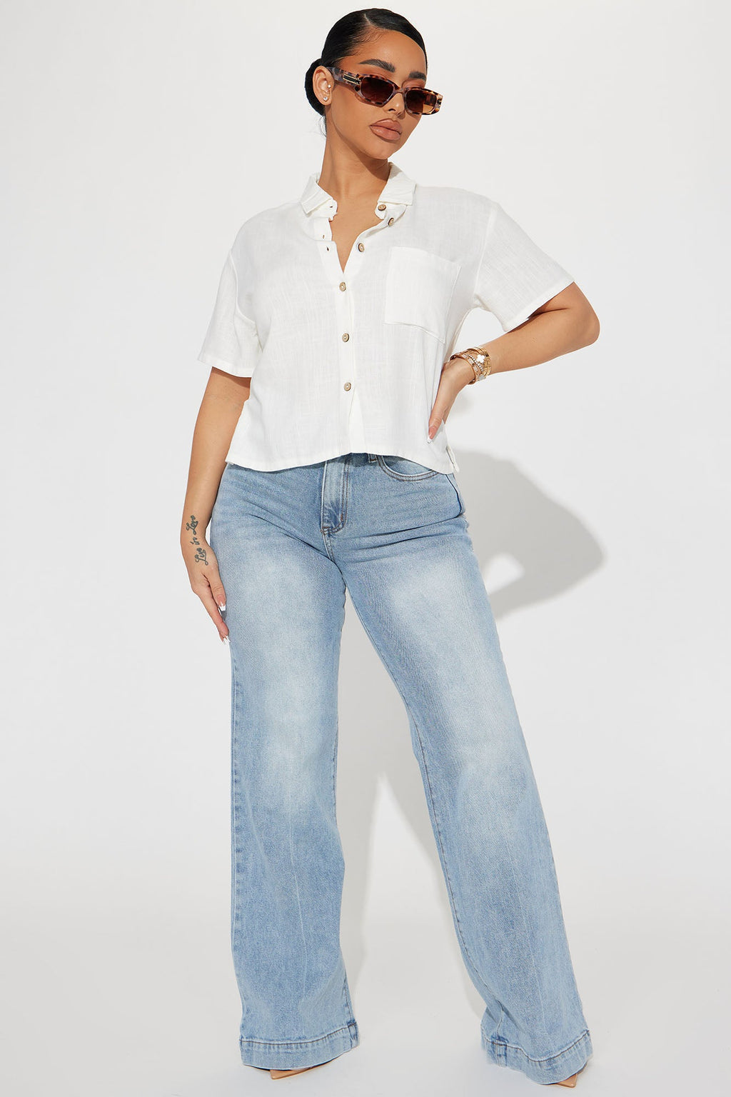 Just Another Day Linen Shirt - Off White