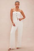 Rosalyn Wide Leg Pant - Cream
