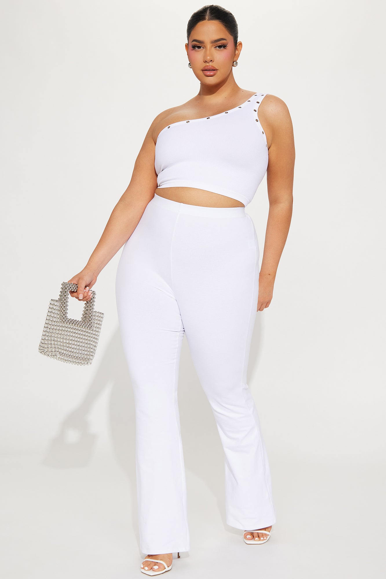 Adriana Flare Pant - White
