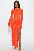 Dazzle Doll Maxi Dress - Orange