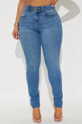 Adenna Stretch Skinny Jeans - Medium Wash
