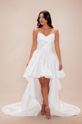 Karol Taffeta Gown - White