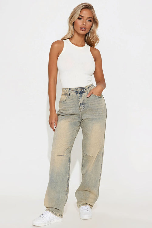 Always Pressed Baggy Jeans - Vintage Wash