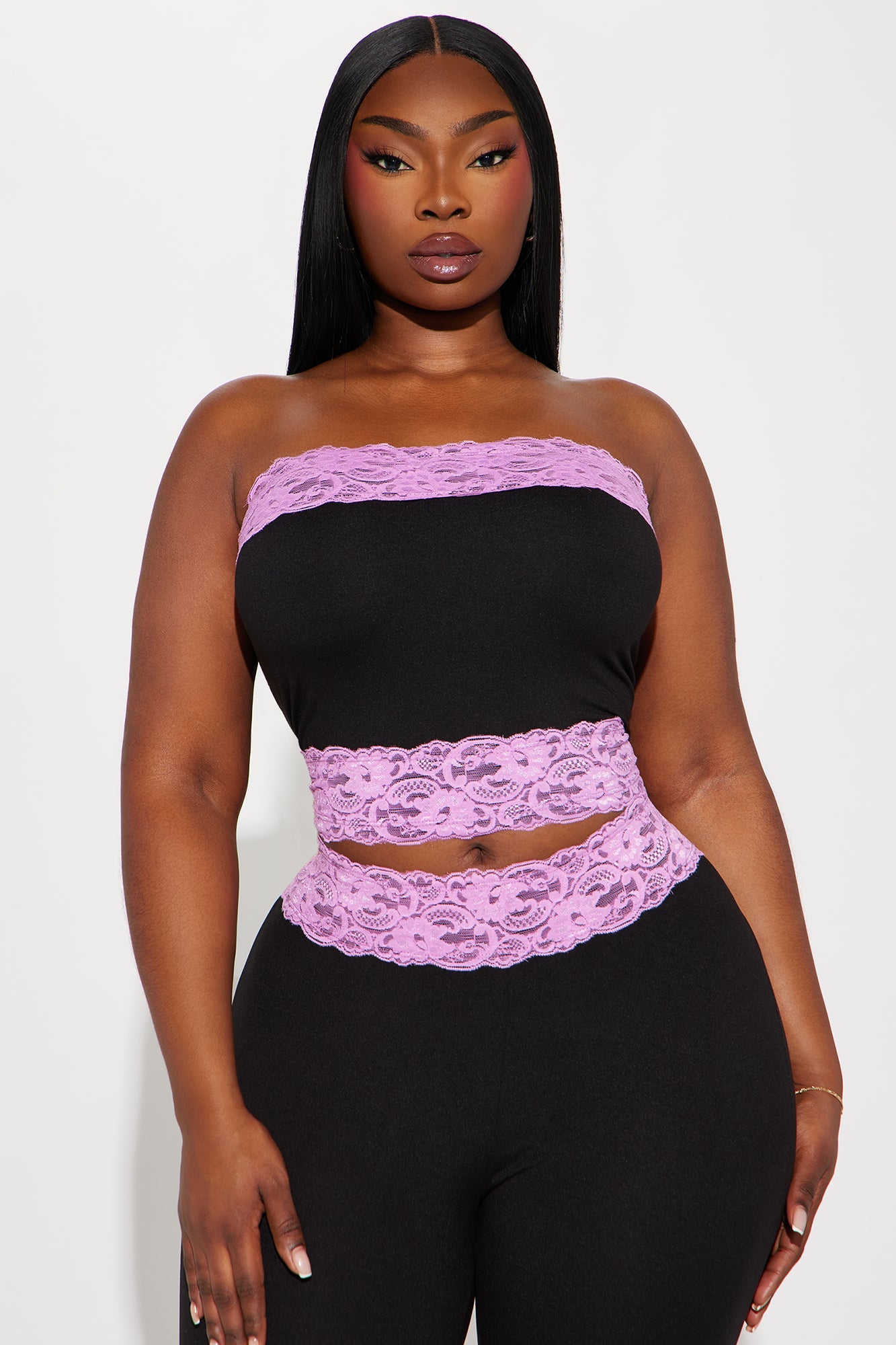 Sincerely Yours Flare Pant Set - Black