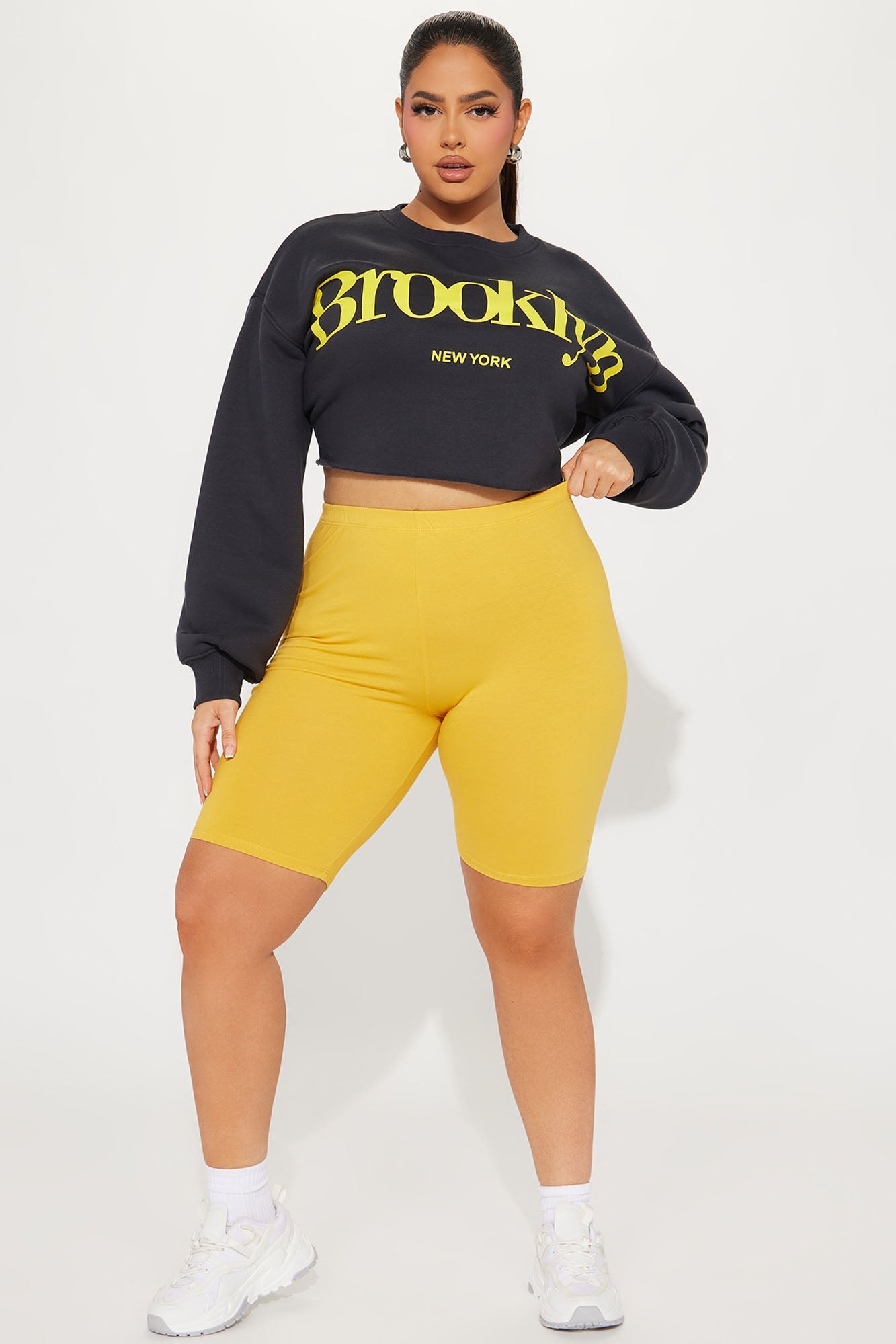 Natalee Biker Shorts - Mustard