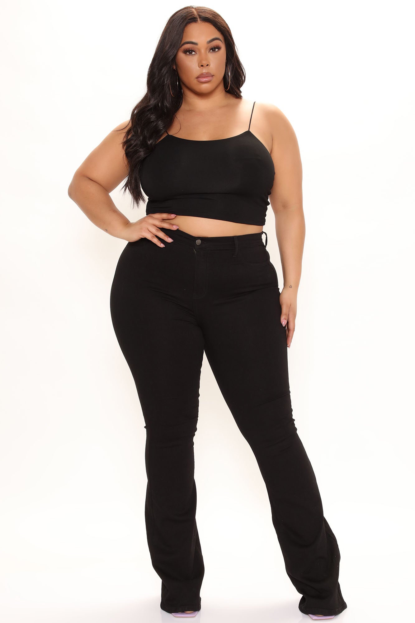 Tall Deep In My Soul Flare Jeans - Black