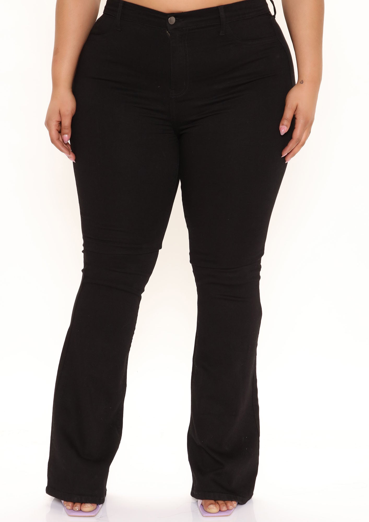 Tall Deep In My Soul Flare Jeans - Black