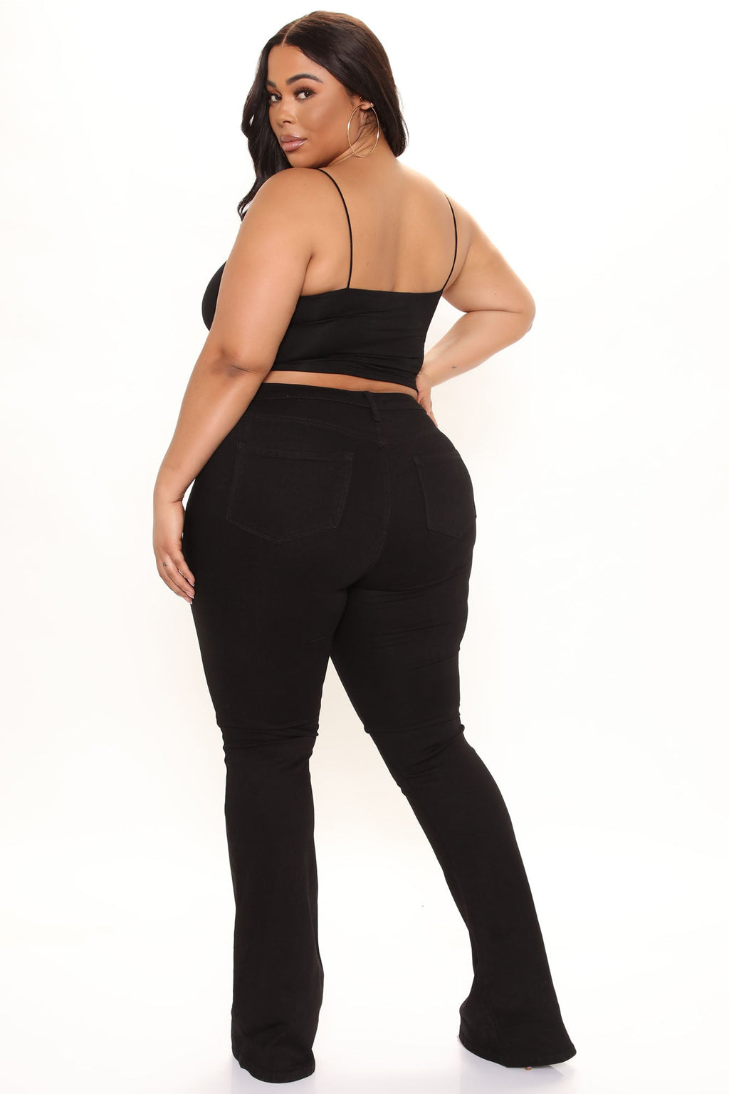 Tall Deep In My Soul Flare Jeans - Black