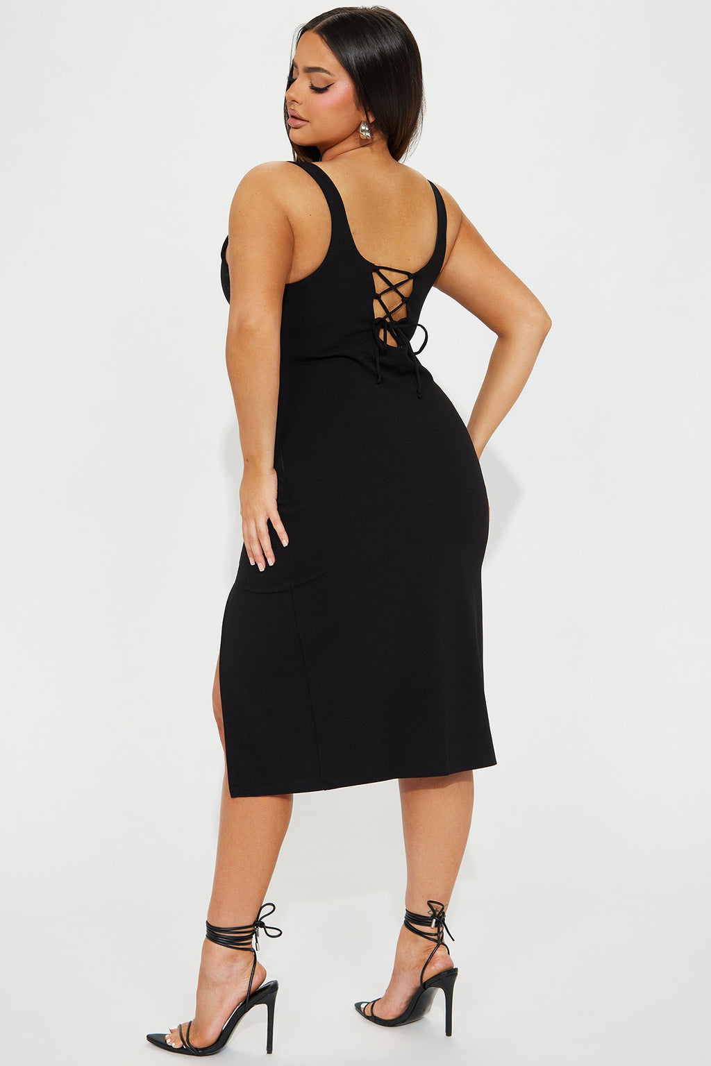 Valentina Midi Dress - Black